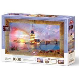 Art Puzzle Kız Kulesi 1000 Parça Çerçeveli Puzzle