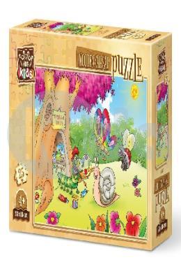 Art Kids Ressam Tırtıl 25 Parça Ahşap Puzzle