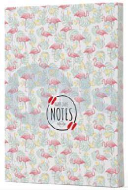 Flamingo 3 Yan Boyamalı Çizgili Defter