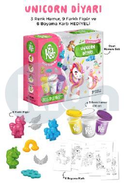 Unicorn Diyarı Oyun Hamuru Seti (18 Parça - 362 Gr)
