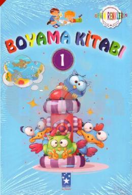 Yıldız İnce Boyama Kitabı 10lu (Mavi)