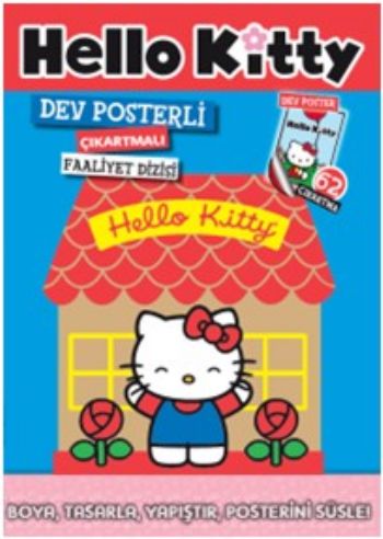 Dev Posterli Çıkartmalı Faaliyet Dizisi - Hello Kitty