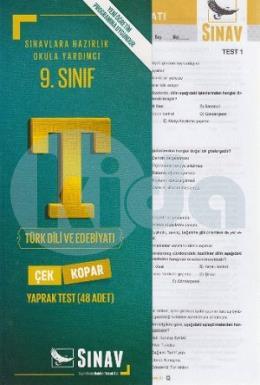 Sınav 9. Sınıf Türk Dili Ve Edebiyatı Çek Kopar Yaprak Test