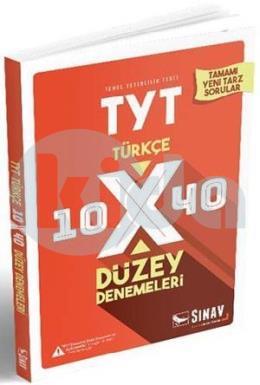 Sınav TYT Türkçe 10x40 Düzey Denemeleri