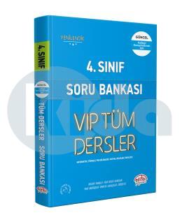 Editör 4. Sınıf VIP Tüm Dersler Soru Bankası Mavi Kitap