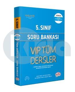 Editör 5. Sınıf VIP Tüm Dersler Soru Bankası Mavi Kitap