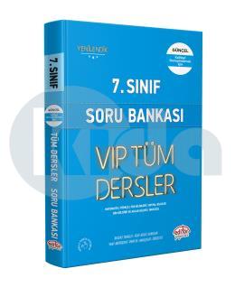 Editör 7. Sınıf VIP Tüm Dersler Soru Bankası Mavi Kitap