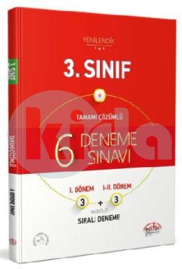 Editör 3. Sınıf Tamamı Çözümlü 6 Deneme Sınavı Fasiküllü