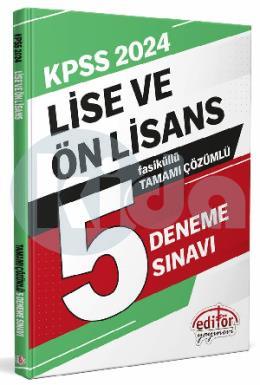 Editör 2024 KPSS Lise ve Ön Lisans 5 Deneme Sınavı