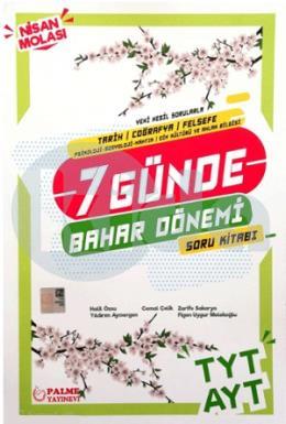 Palme Yayınları TYT AYT Sözel 7 Günde Bahar Dönemi Soru Bankası