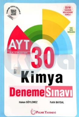 Palme Yayınları AYT Kimya 30 Deneme