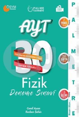 Palme AYT Fizik 30 Deneme Sınavı (Palmetre Serisi) - (İADESİZ)