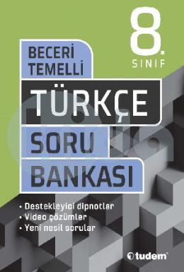 Tudem 8 Sınıf Türkçe Beceri Temelli Soru Bankası