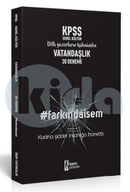 İsem 2020 Farkındaİsem KPSS Genel Kültür Vatandaşlık 20 Deneme (İADESİZ)