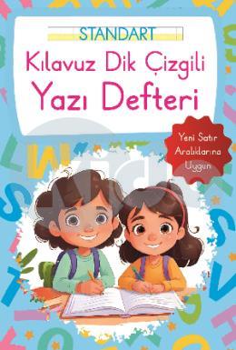 Kılavuz Dik Çizgili Yazı Defteri Küçük Boy Mavi