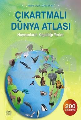 Çıkartmalı Dünya Atlası-Hayvanların Yaşadığı Yerler