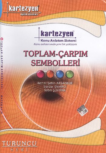 Kartezyen Turuncu Matematik 32 Toplam Çarpım Sembolleri