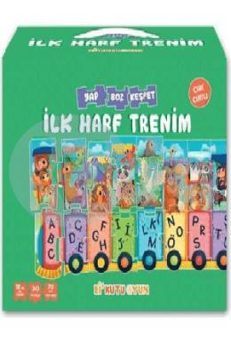 İlk Harf Trenim Cırt Cırtlı Yapboz ve Kitap Seti