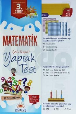 Güneş 3. Sınıf Matematik Yaprak Test