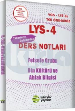 Tek Önder LYS 4 Felsefe Grubu Din Kültürü ve Ahlak Bilgisi Yazarların Dolabından Ders Notları