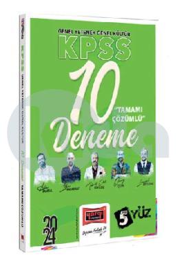 Yargı 2024 KPSS 5Yüz Ekibi GK-GY Tamamı Çözümlü 10 Deneme