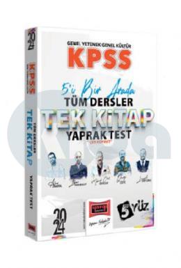 Yargı 2024 KPSS 5Yüz Lisans GK-GY Tüm Dersler Tek Kitap Çek Kopart Yaprak Test