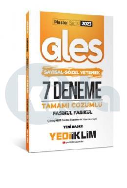 Yediiklim Yayınları Master Serisi Ales Sayısal  Sözel Yetenek Tamamı Çözümlü 7 Fasikül Deneme