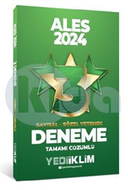 Yediiklim 2024 ALES Sayısal - Sözel Yetenek Tamamı Çözümlü 3 Yıldız Deneme