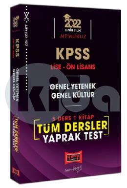 Yargı 2022 KPSS Lise Ön Lisans GY GK 5 Ders 1 Kitap Tüm Dersler Yaprak Test (İADESİZ)