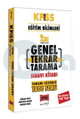 Yargı 2022 KPSS Eğitim Bilimleri Tamamı Çözümlü Genel Tekrar Tarama Sınavı Kitabı (İADESİZ)