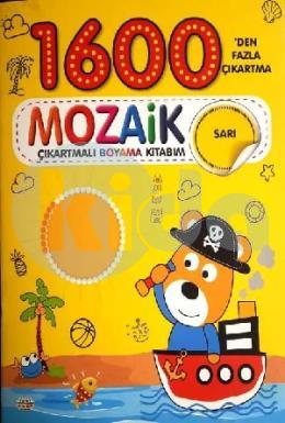 Mozaik Çıkartmalı Boyama Kitabı Sarı