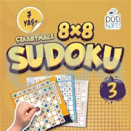 8x8 Çıkartmalı Sudoku 3 - 7 Yaş