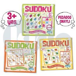 Çocuklar İçin Sudoku Seti (3+ Yaş) (3 Kitap Takım)