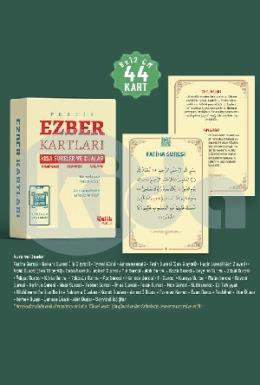 Ezber Kartları Kısa Sureler ve Dualar (44 Kart)