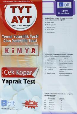 Bulut TYT AYT Kimya Yaprak Test 1. ve 2. Oturum