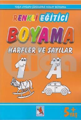 Renkli Eğitici Boyama - Harfler Ve Sayılar 5+ Yaş