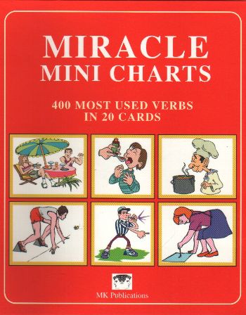Miracle Mini Charts Verbs (400 Most Used Verbs In 20 Cards)